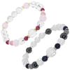 Ruby Sapphire Natural Stone Pair Bracelet S 16cm and M Power Stone Couple Set of 2 Matching [Shinjuku Ginnokura] (Women's Approx. Men's Approx.