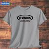EVANS Барабанные палочки Музыкальная футболка Логотип Много цветов S M L XL до 5XL Сделано в США