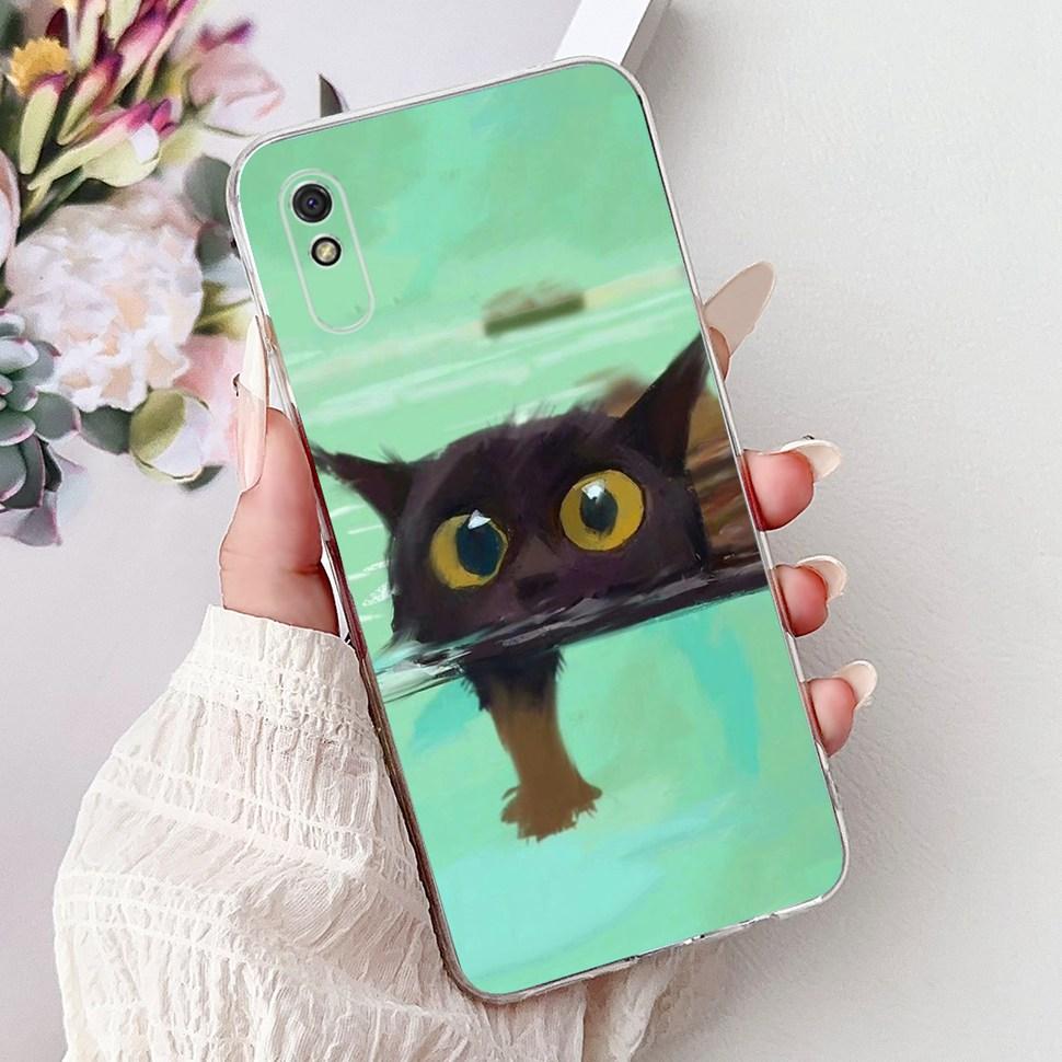 Чехол для Xiaomi Redmi 9A Redmi 9AT Мягкий Силикон ТПУ Милый Модный Чехлы для Телефона Для Xiaomi Redmi 9A T 9AT Redmi9A Задняя Крышка Корпус