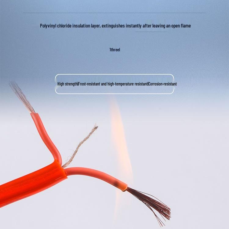 Pure Copper Outdoor Anti-Freeze Flexible Tendon Cable: 2 Core, 0.75-4 Sqmm Sheathed Wire