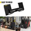 Universal Skid Steer Mount Plate 1/4" Thick Skid Steer Plate Attachment 3000LBS Weight Capacity Quick Attach Mount Plate Steel Adapter Loader Easy to