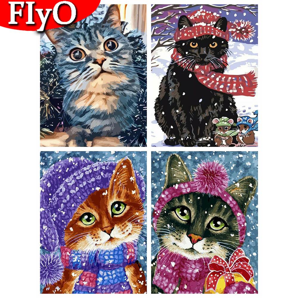 Алмазная картина, Новое поступление, изображение кота, стразы, алмазная вышивка, распродажа, рождественский подарок, декор для дома