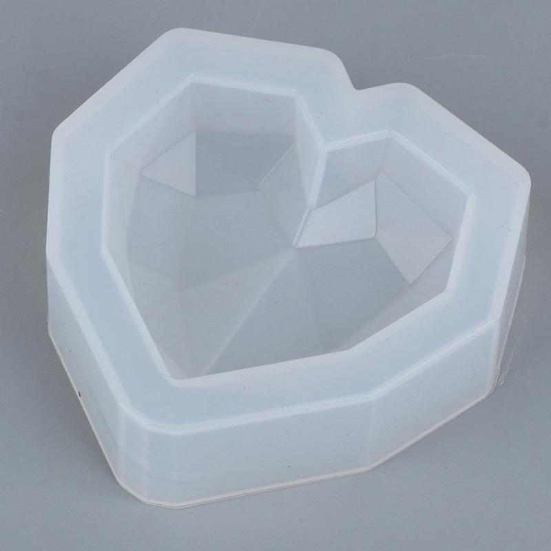 1 шт. 3D Love Heart Design силиконовая форма для торта алмазные формы для мыла инструмент для украшения