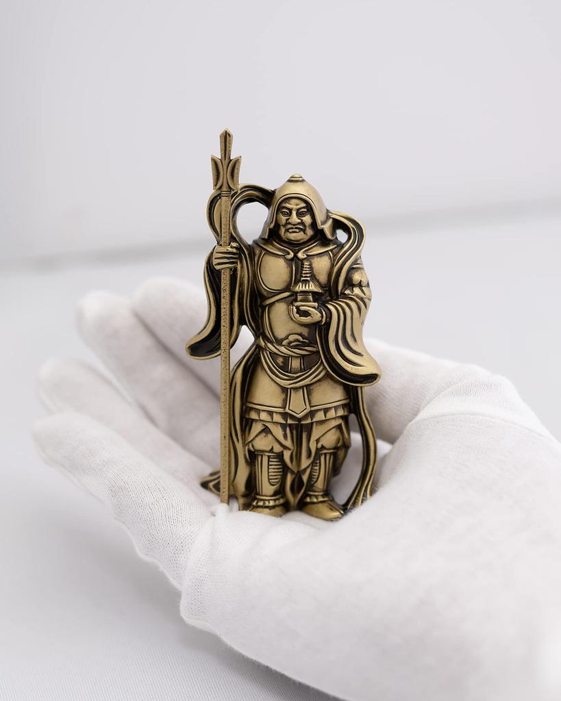 Seven Lucky Gods of Good Luck Bishamonten Silky Gold Buddhist Hideun Makita Buddha Statue Ornament Takaoka Copperware Sculptor Prototype_Kobiki