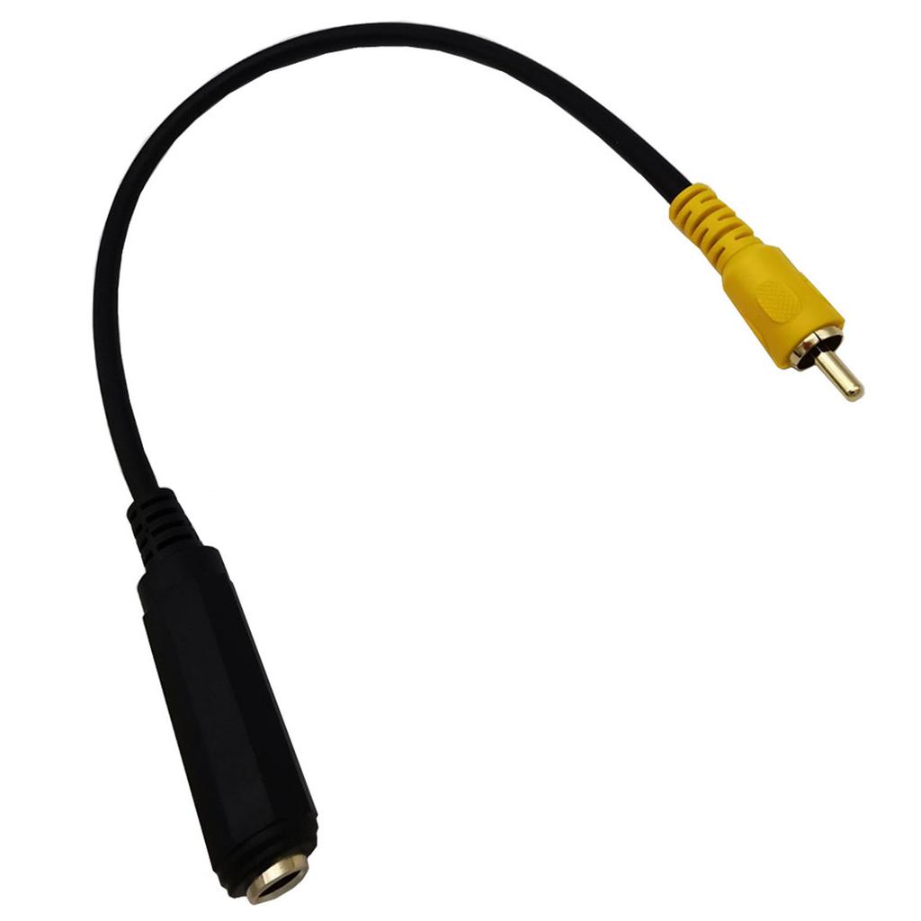 30cm/11.81" 6.35mm 1/4" Female Stereo TRS Jack To Mono RCA Male Aux Cord Line Audio Extension Adapter Cable Wire