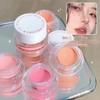 Waterproof Blush Cream Natural Stereo Brightening Sleeper Silkworm Contouring Blush Blush Matte Velvet Mousse Blush Tray Long-lasting Setting Makeup
