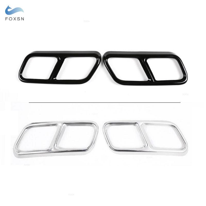 Автомобильные аксессуары из нержавеющей стали, хвостовой глушитель, выходная крышка выхлопной трубы, накладка для Mercedes Benz S Class W221 W222 C217 W251