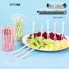 Одноразовые пластиковые вилки для фруктов и десертов