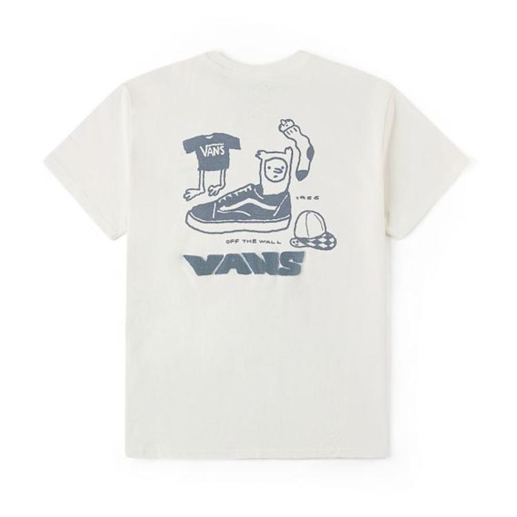 Vans Футболка с коротким рукавом, пуловер, забавный принт, удобная, унисекс, tops VN000TKGFS8