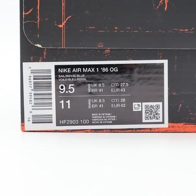 HF2903-100 Nike Air Max 1 '86 OG Big Bubble Air Max Day Королевский и Вольт (Мужской)