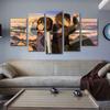 Ваше имя Kimi no na wa Japan Anime Kids Boys Gift 5 шт. Cuadros Wall Art Canvas HD Плакаты Картины Домашний декор фотографии
