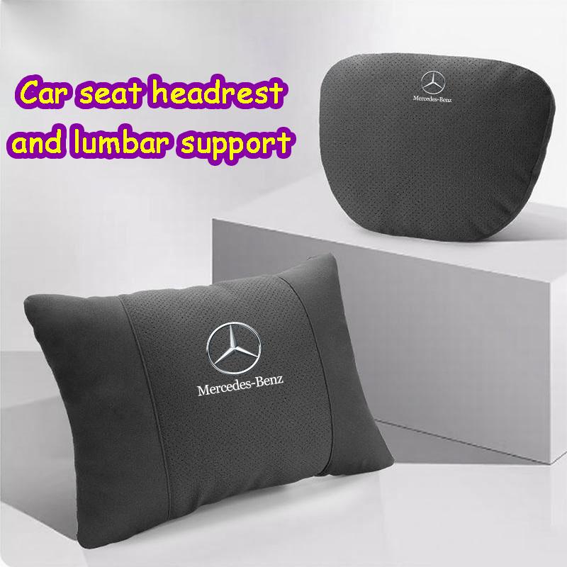 AABID1 Car headrest lumbar support set,car neck protection waist cushion,car accessories,for mercedes-benz CLA CES CLS SLK GLK CLK SLS