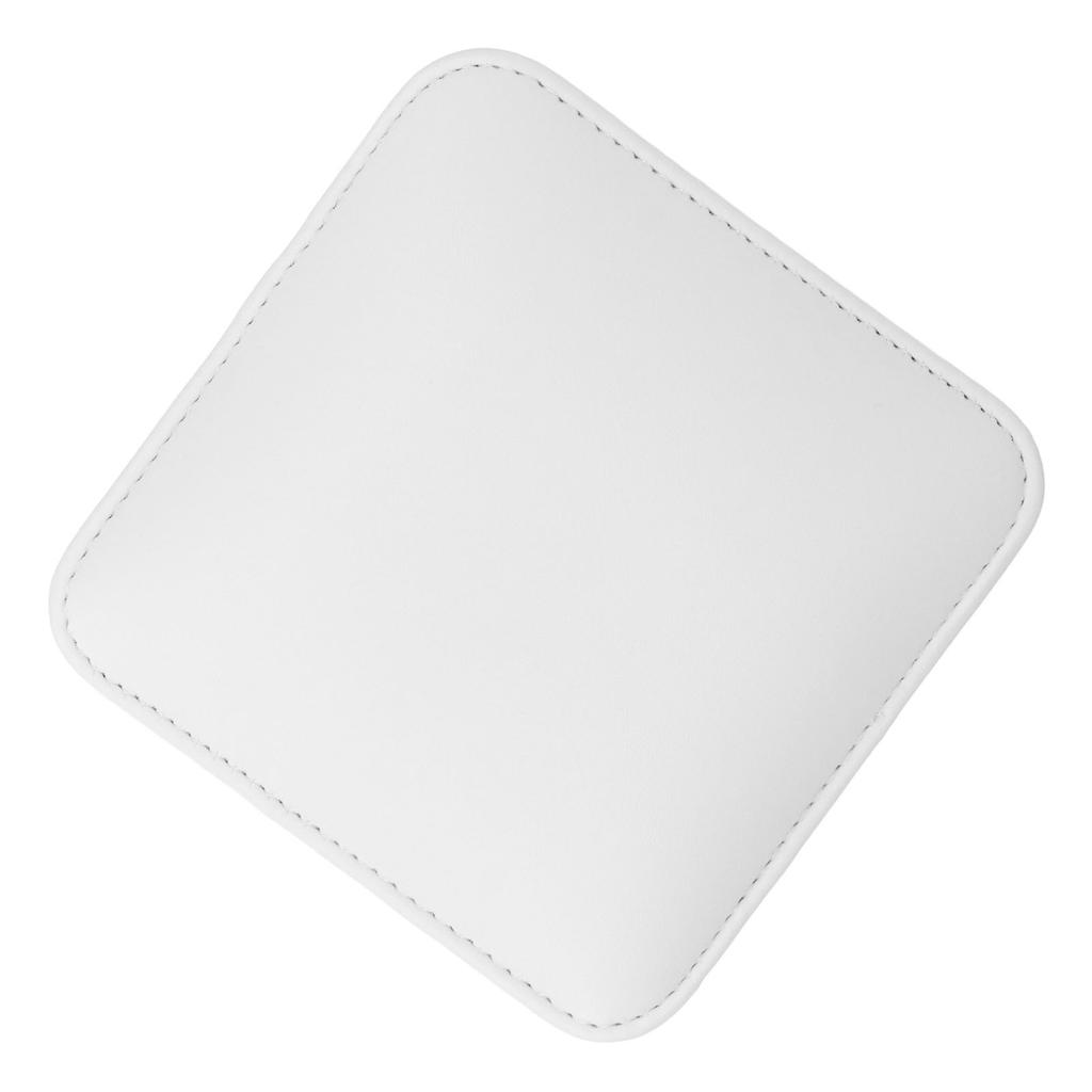 Nail Tech Elbow Rest PU Leather Soft Comfortable Elastic Nail Art Elbow Rest Pad for Salon White