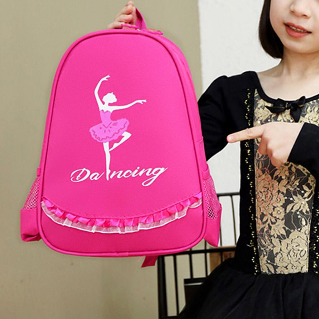 Ballet Sports Dance Bag Children Shoulder Storage Backpack Latin Ballet Bag Girl Princess Dancing Girl Pattern Letter Print Dance Bag