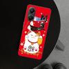 Счастливый Кот Манеки Неко Японский Чехол для Телефона для Xiaomi Poco X6 X5 X7 Pro F7 Ultra Redmi 15C 15 13C 13 12C 12 10C 10 10A 9C 9