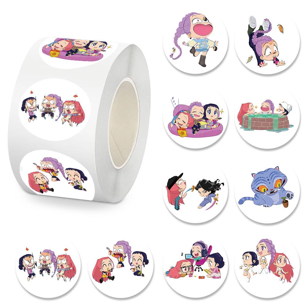 104 Охотник на ведьм K-pop Двумерная мультяшная анимация Граффити наклейка Наклейка на стакан для воды