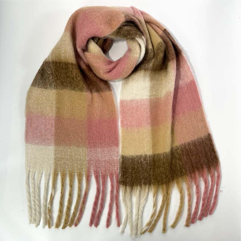 Scarf Warm Scarf Large Shawl Plaid Plaid
