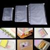 6 Holes Document Binder Pockets A5/A6/A7 Plastic Binder Zipper Folders Waterproof Loose Leaf Filing Bags for Notebook Card