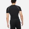 Nike Дышащий спортивный топ с логотипом и короткими рукавами для фитнеса, мужские топы черного цвета DD1993-011