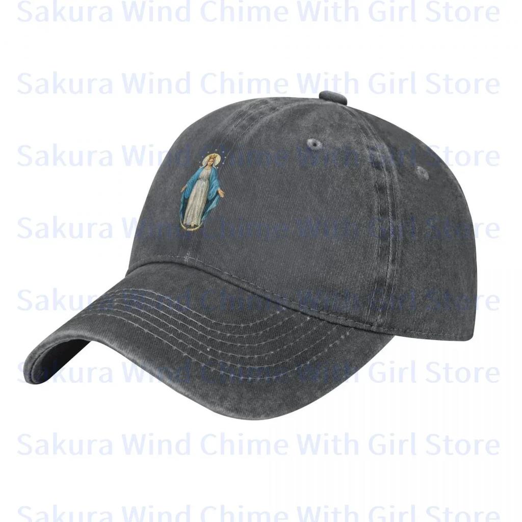 Fashion Inmaculada Concepci6n Baseball Cap for Men Cotton Hats Adjustable Hat Casual Truck Driver Hat