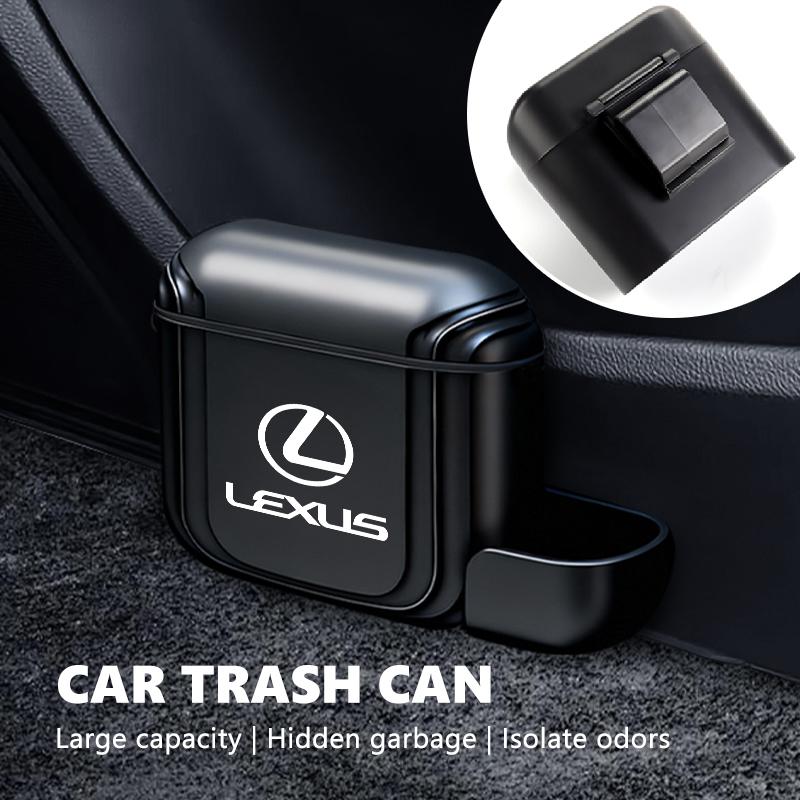 Portable Hanging Car Trash Can Wastebasket Trash Bin with Lid Storage Bin For Lexus CT ES GS NX IS250 RX350 IS200 LX570 UX250h