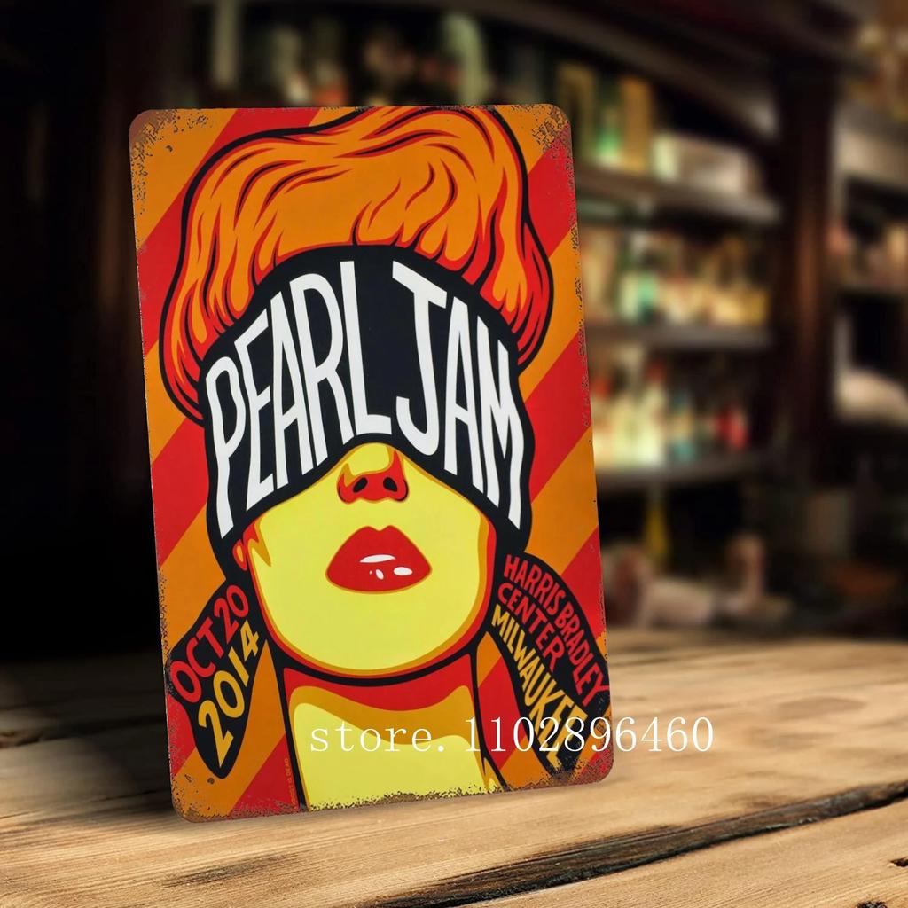 pearl jam Metal Plaques & Signs wall decor Vintage Tin Signs Captain Metal Poster Decor for Bar Pub Club Wall Decoration