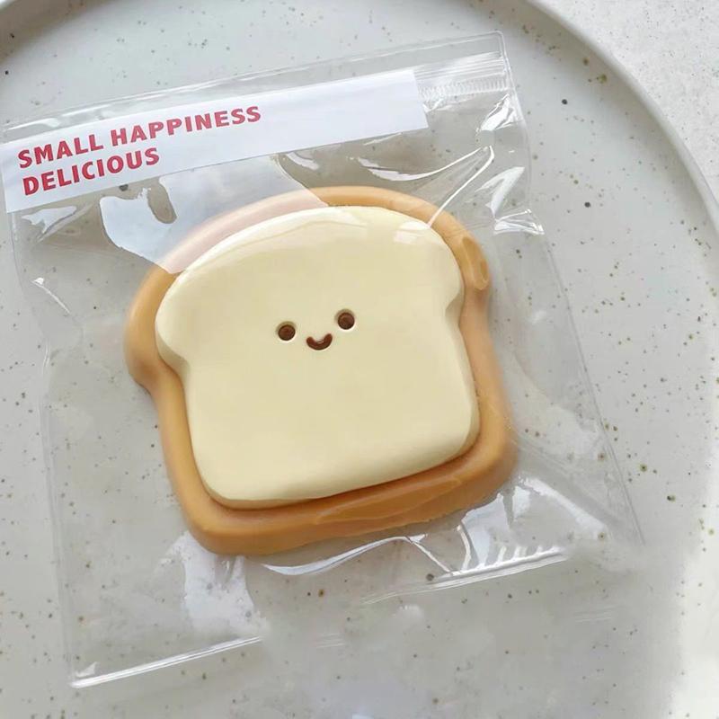 Kawaii Toast Squishy Squeeze Slow Rebound Игрушка для снятия стресса Моделирование десерта Игрушка для щипков Подарок на день рождения Игрушки для беспокойства