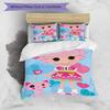 3pcs Lalaloopsy2 Design Cover Set - HD Printed Bedding with 1 Cover and 2 Pillowcases - Perfect for Home and Dorm Decor