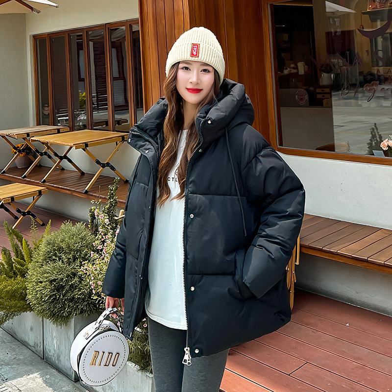 Women Jacket Winter Hooded Women's Cotton Coats Thickened Female Bread Clothes Comfortable and Youthful Outerwears