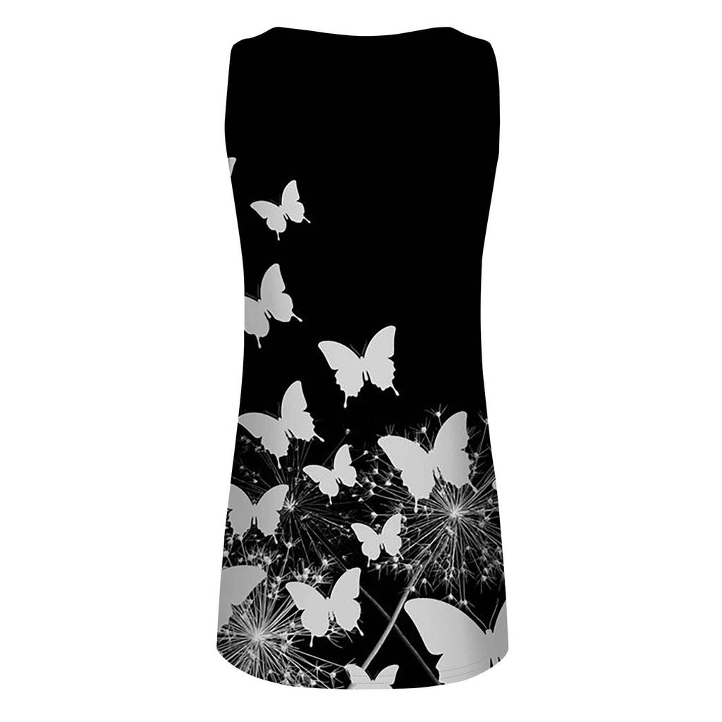 Women's Casual Dress Floral Button Print V Neck Active Fashion Outdoor Street Sleeveless Loose Fit Summer