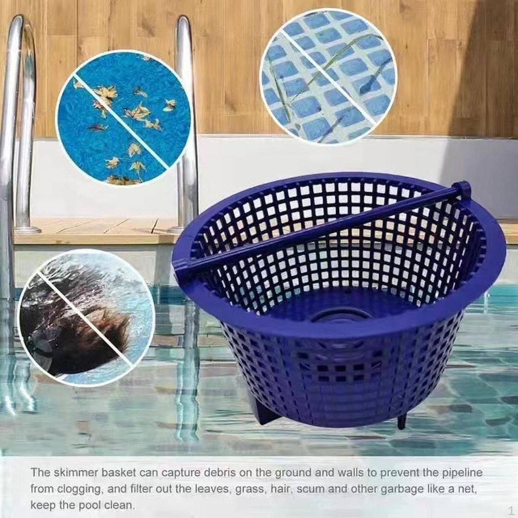 Pool Skimmer Basket Debris Leaves Collector Effort Accessories Professional Lightweight Strainer