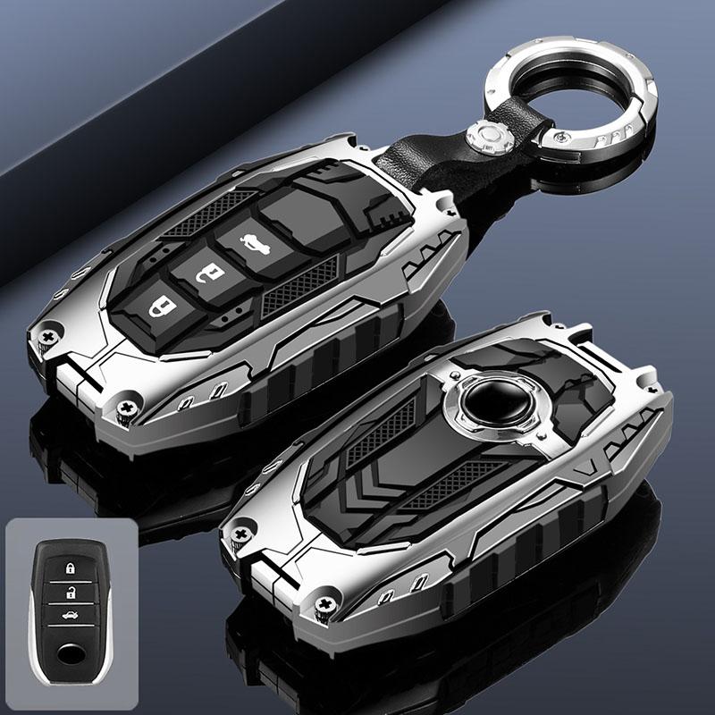 Чехол-брелок из цинкового сплава для автомобильного ключа Toyota Land Cruiser 200 300 Prado Crown TLK 200 Yaris Cross Hilux Innova Fortuner Camry 55