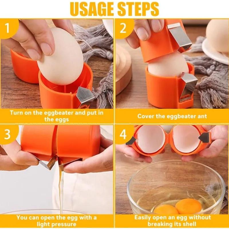 Открывалка для яичной скорлупы, приспособление для разбивания скорлупы сваренных вкрутую яиц, ручной разделитель яиц, предотвращает падение скорлупы