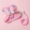Butterfly Dog Harness and Leash Sets for Small Dog Leash Breathable Cat Harness and Leash Sets Outwalking Dog Strap Pet Harness