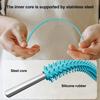 Набор из 2 силиконовых щеток-соломинок для глубокой очистки от пятен от пищевого чая с молоком