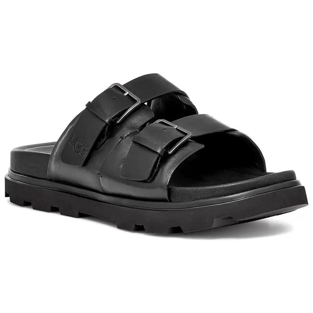 UGG Capitola Fashion Simple Slide Sandals Мужская обувь черного цвета 1153102-BLACK