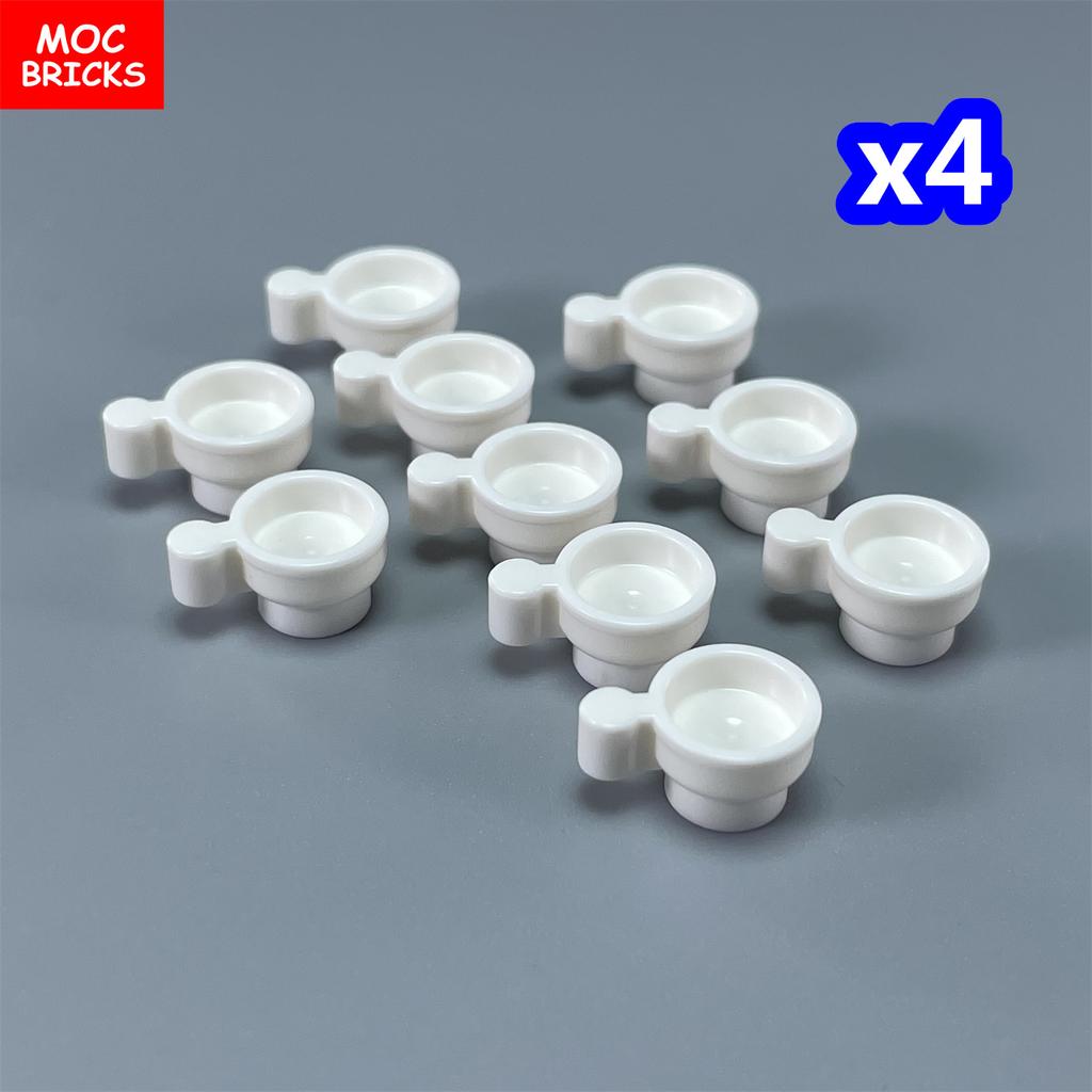 Non-Toxic Moc Bricks Window Fence Arch White Winter Snow Horse Figure City Architectural Church Accessories Children Christmas Toys