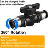 Hand Pneumatic Valve Black Quick Joint Connector Pneumatic Threaded Joint BUC Fitting