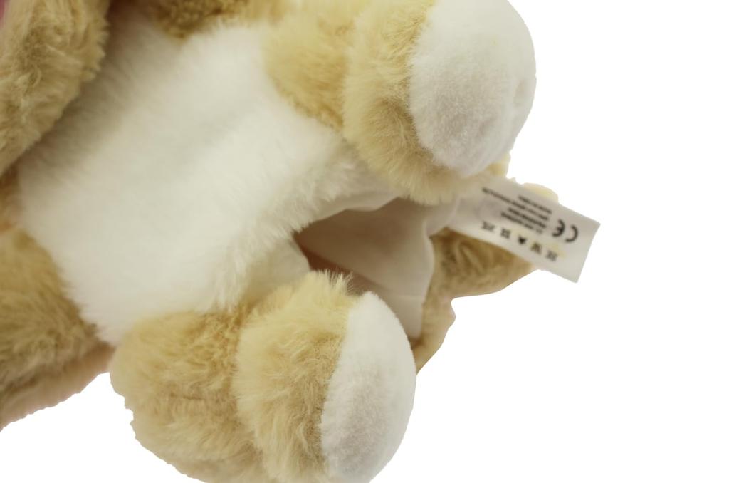 Speed Mao Fluffy Cute Dog Puppy Stuffed Animal Hand Puppet Beige