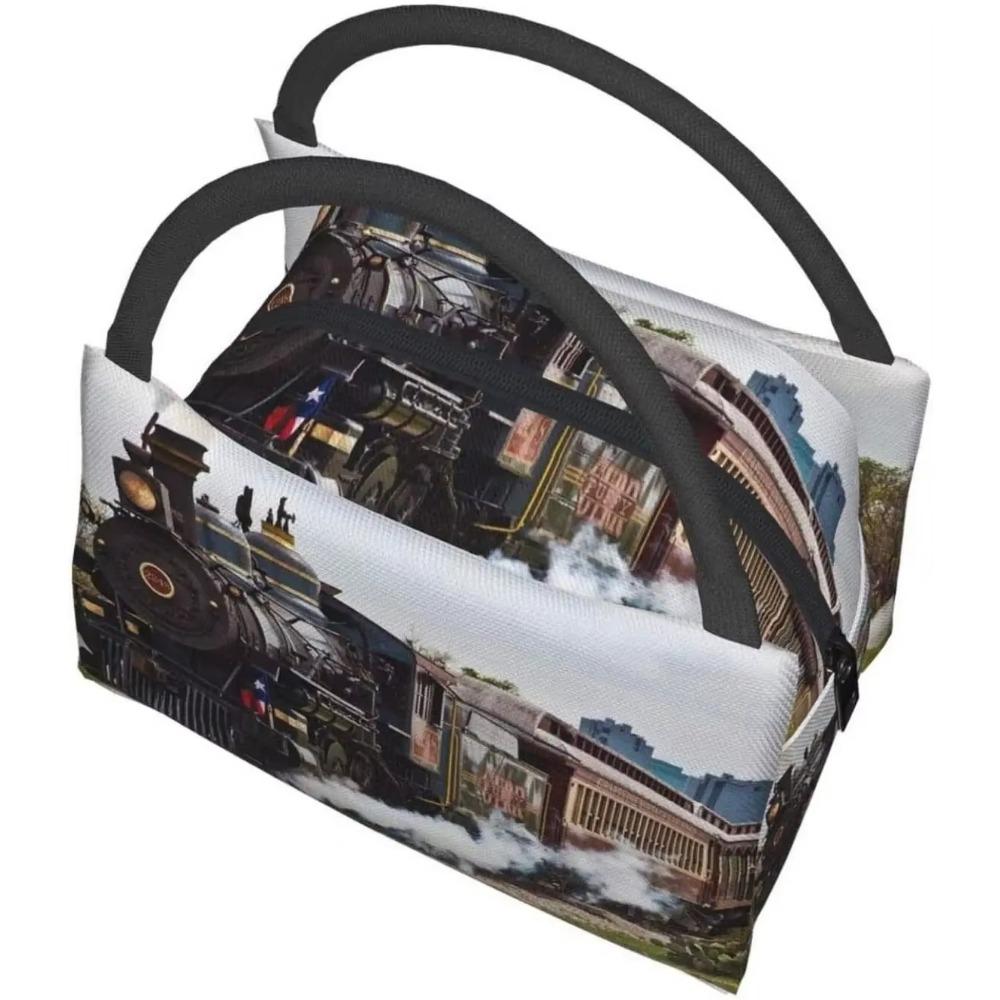 Портативная термосумка для ланча Поезд Водонепроницаемая сумка-тоут Сумка для бенто для офиса школы походов пляжа пикника рыбалки