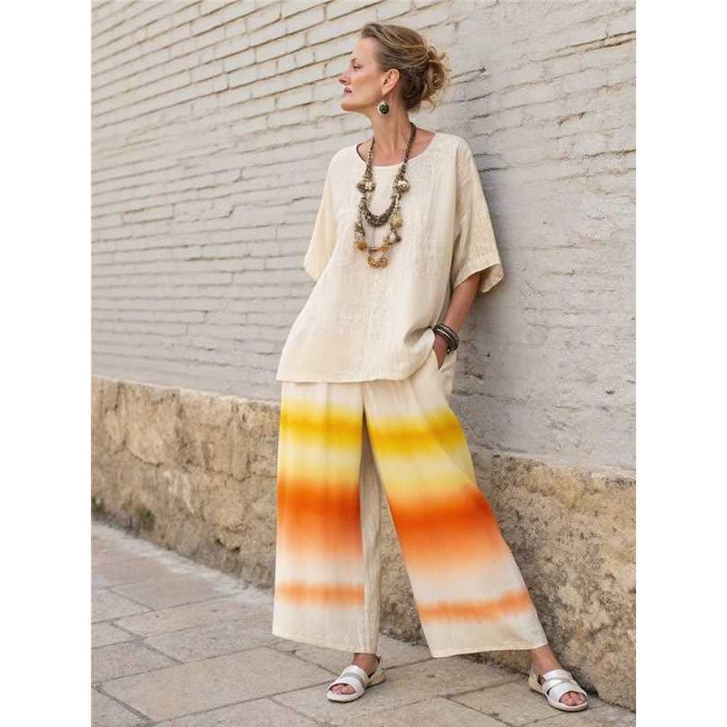 1116 European and American new bohemian women's round flower casual suit spot Y1