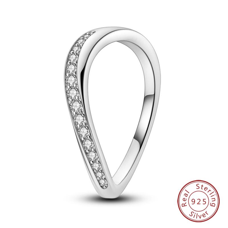 925 Sterling Silver Heart Shaped Infinite Minimalist Rings Hollow Celtic Knot Rings for Women Elegant Engagement Wedding Jewelry