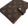 Louis Vuitton Monogram Agenda PM Notebook Cover Monogram Canvas Brown R20005 Used