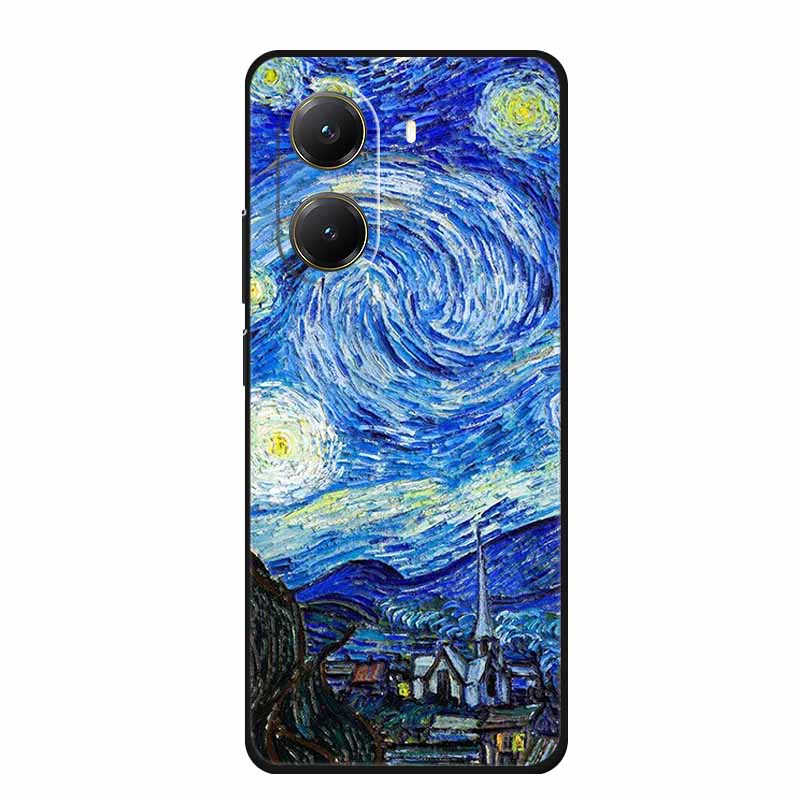 Чехол для Xiaomi POCO X7 Pro X7Pro 3D Рельефный Цветочный Черный Силиконовый Мягкий Задний Чехол-Крышка Для Redmi Turbo 4 Чехол Turbo4 Сумка