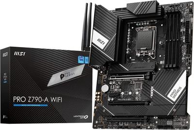Материнская плата MSI PRO Z790-A WIFI для процессоров Intel 12-го и 13-го поколений (LGA1700) Совместимая материнская плата ATX MB5915 с чипсетом Z790
