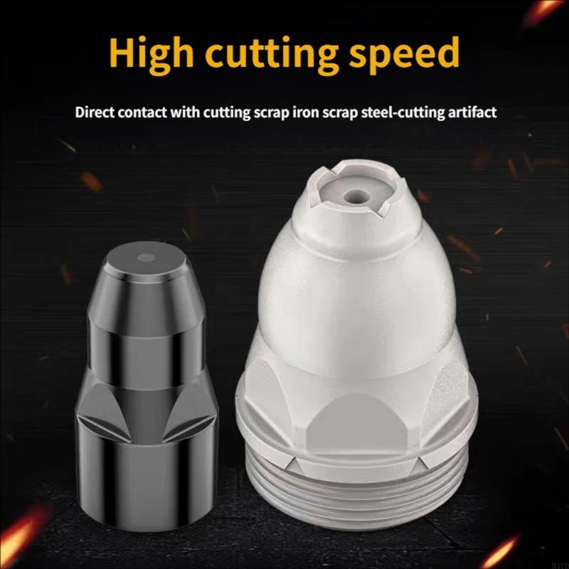 10PCS Professional Plasma Cutting Tip Nozzle with Thermals Protections Coating for Automotive Repair M4YD