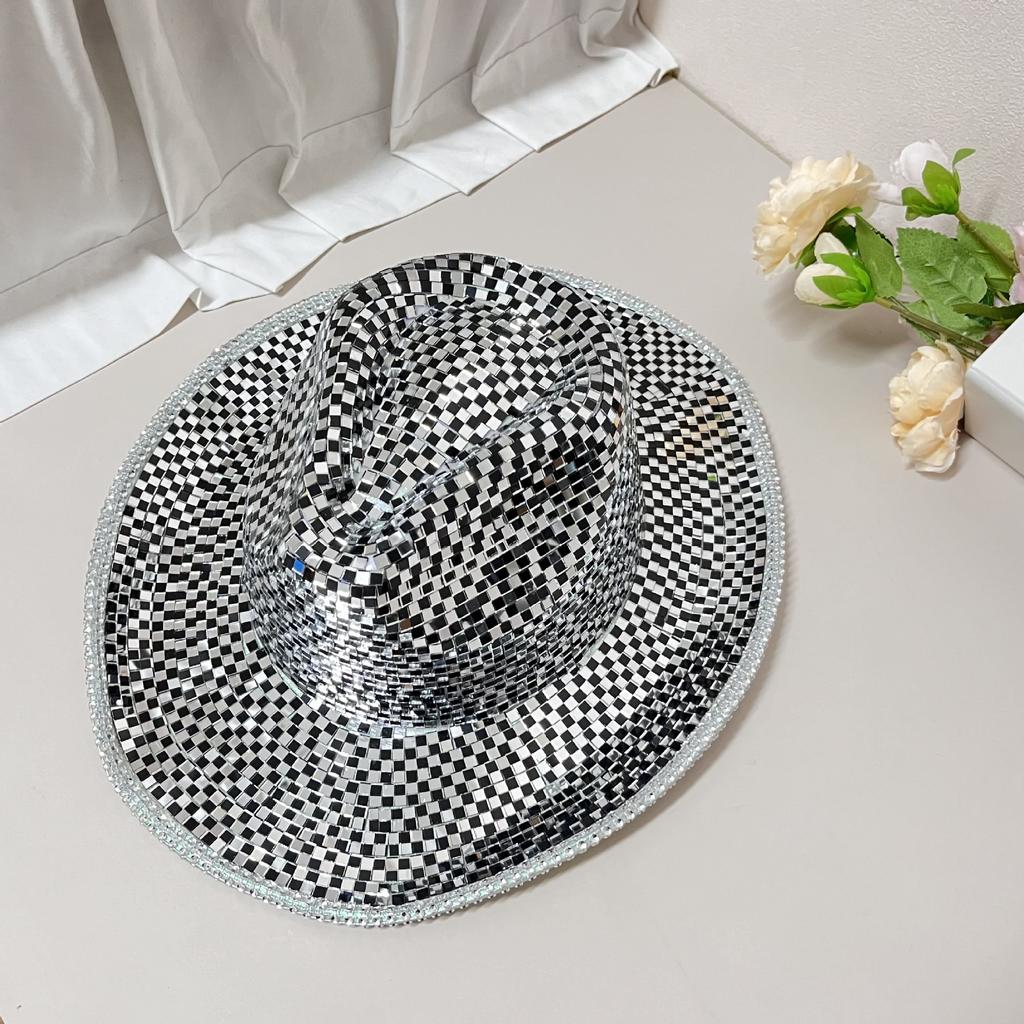 Классический шлем-диско-шар, зеркальный шлем с блестками, шляпа для клубной вечеринки, полностью стеклянный отражающий диско-шлем с блестками для костюмированной вечеринки