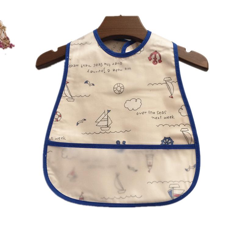 Adjustable Baby Bibs EVA Waterproof Lunch Feeding Bib Burp Cloths Cartoon Animal Children Apron