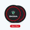 DECL5 Car Waterproof Anti Slip Water Cup Mat Auto Interior Accessories For Skoda Fabia 1 2 Octavia a7 RS Superb Rapid Yeti Karoq