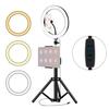 26cm/10inch Inch LED Ring Light 3 Colors 10 Levels Dimmable 3200-5600K Color Temperature with